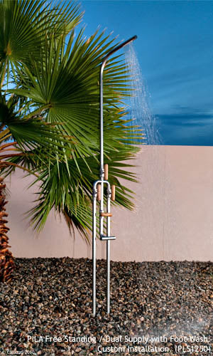 PILA Free Standing / Dual Supply With Integrated Foot Wash