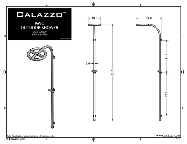 PAVO Wall Mount / Single Supply