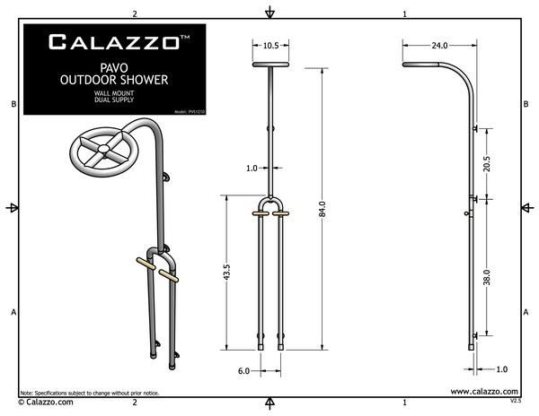 PAVO Wall Mount / Dual Supply