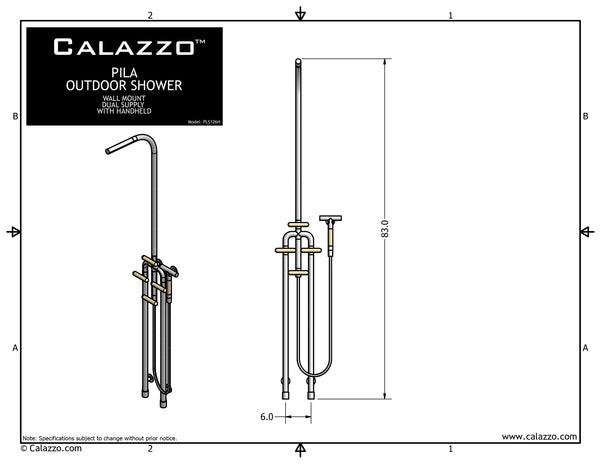 PILA Wall Mount / Dual Supply With Integrated Handheld